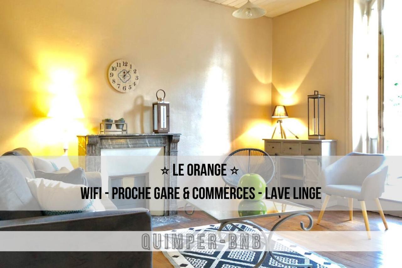 Le Orange - Confort - Wifi - Entre Gare Et Centre Кемпер Экстерьер фото